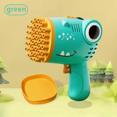 The Handy Homestead Dinosaur Bubble Gun For Kids Outdoor Party Fun green