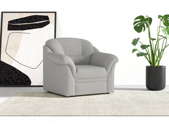 Polstersessel, Polyester-Nylon, Hellgrau, 98×84×82 cm, Komfortabel & Zeitlos, Klassisch, Domo-Collection