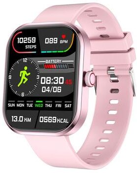 Clever Finds Smart Watch For Women Full Touch Bluetooth Calling Fitness Tracker pink