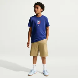 NIKE Atlético Madrid Crest T-Shirt Kinder 455 - deep royal blue L (147-158 cm)