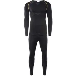 Brugi, Herren, Funktionsunterhose, Thermounterwäsche-Set (M, S), Schwarz