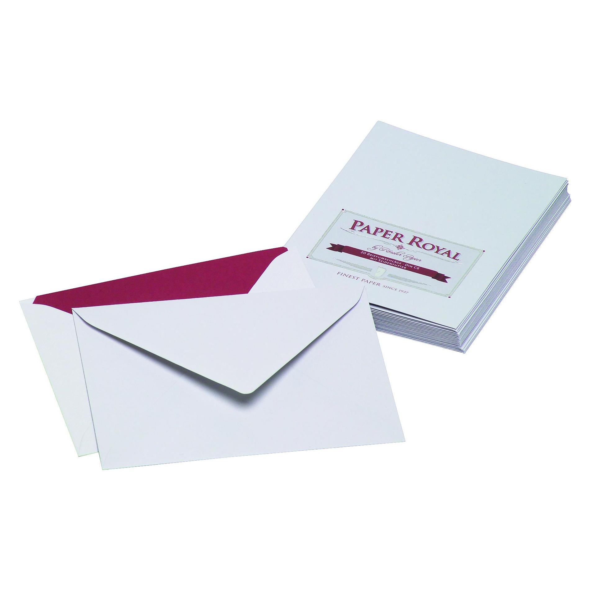 Magni 2031831170 - Paper Royal - Briefumschlagpack m. Sf., C6, 20 Stück, eisgrau gerippt (C6, 20x) (2031831170)