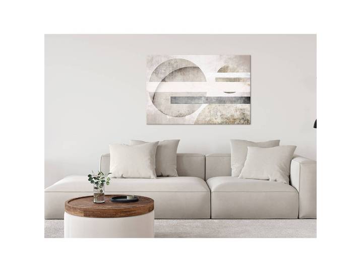 Wandbild Planets Leinen Grau 60 x 40cm