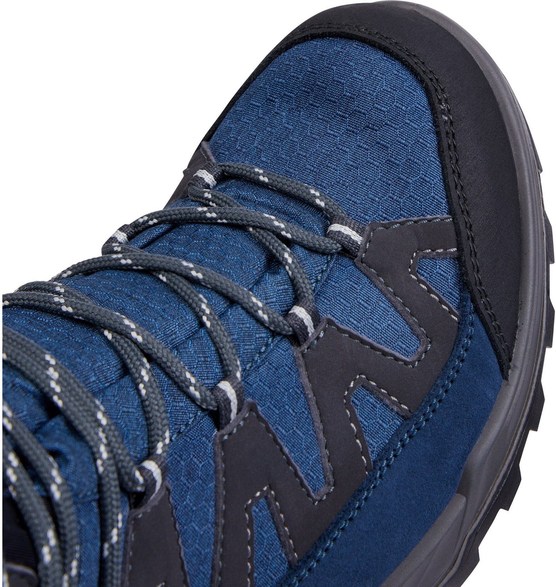 Wanderschuh MCKINLEY "Vulcanus II MID AQX M", Herren, Gr. 43, schwarz (navy, blau schwarz, schwarz), Synthetik, Schuhe Wanderschuh, wasserdicht navy, blau schwarz, schwarz 43
