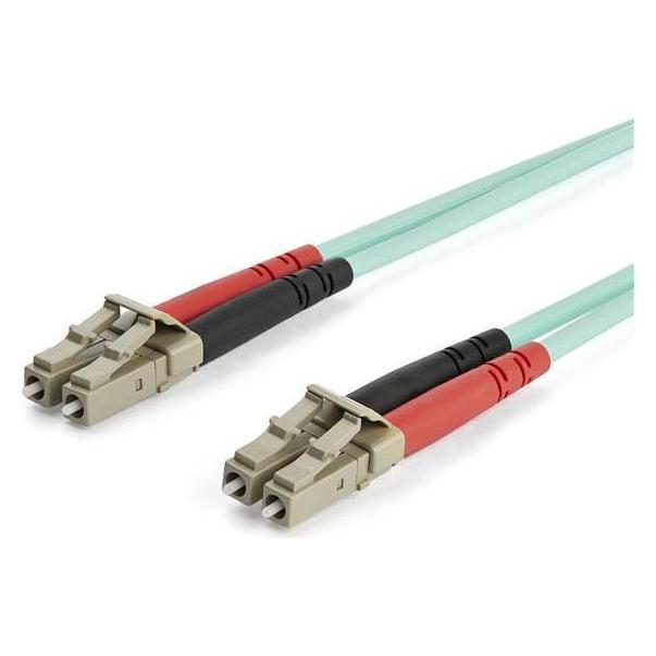 StarTech .com A50FBLCLC15 15 m OM3 LC auf LC Multimode-Duplex-Glasfaser-Kabel (15 m) (A50FBLCLC15)