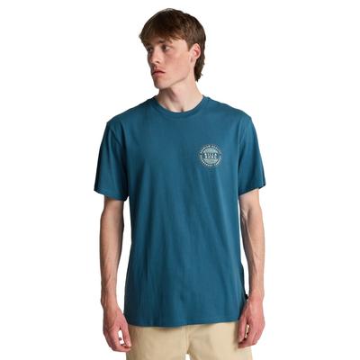 T-Shirt BILLABONG "Rotor", Herren, Gr. S, blau (real teal), Obermaterial: 100% Baumwolle., Shirts T-Shirt