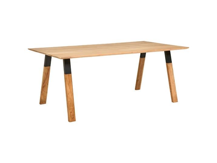 Livetastic Esstisch, Natur, Holz, Metall, Akazie, massiv, rechteckig, U-Form, 100x76x200 cm, Esszimmer, Tische, Esstische