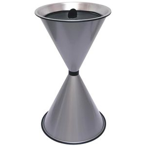 SZ-Metall Aschenbecher Diabola, 29713, silber, Outdoor, Standascher aus Metall, 40 x 71 cm, für Sandbefüllung