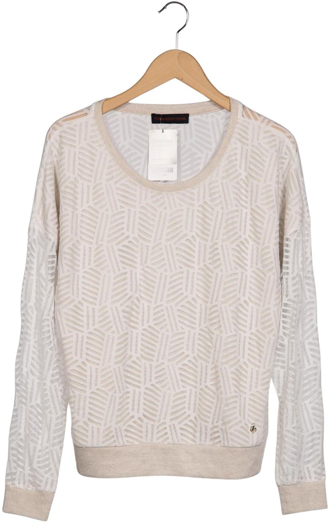 Trussardi Damen Pullover, Beige, Gr. S, kein / Etikett - Second Hand