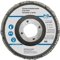 SW-Stahl, Schleifmittel, 82311L Fächerschleifscheibe I Schleifscheiben 115mm für Winkelschleifer I NK80 I 10 Stück (80)
