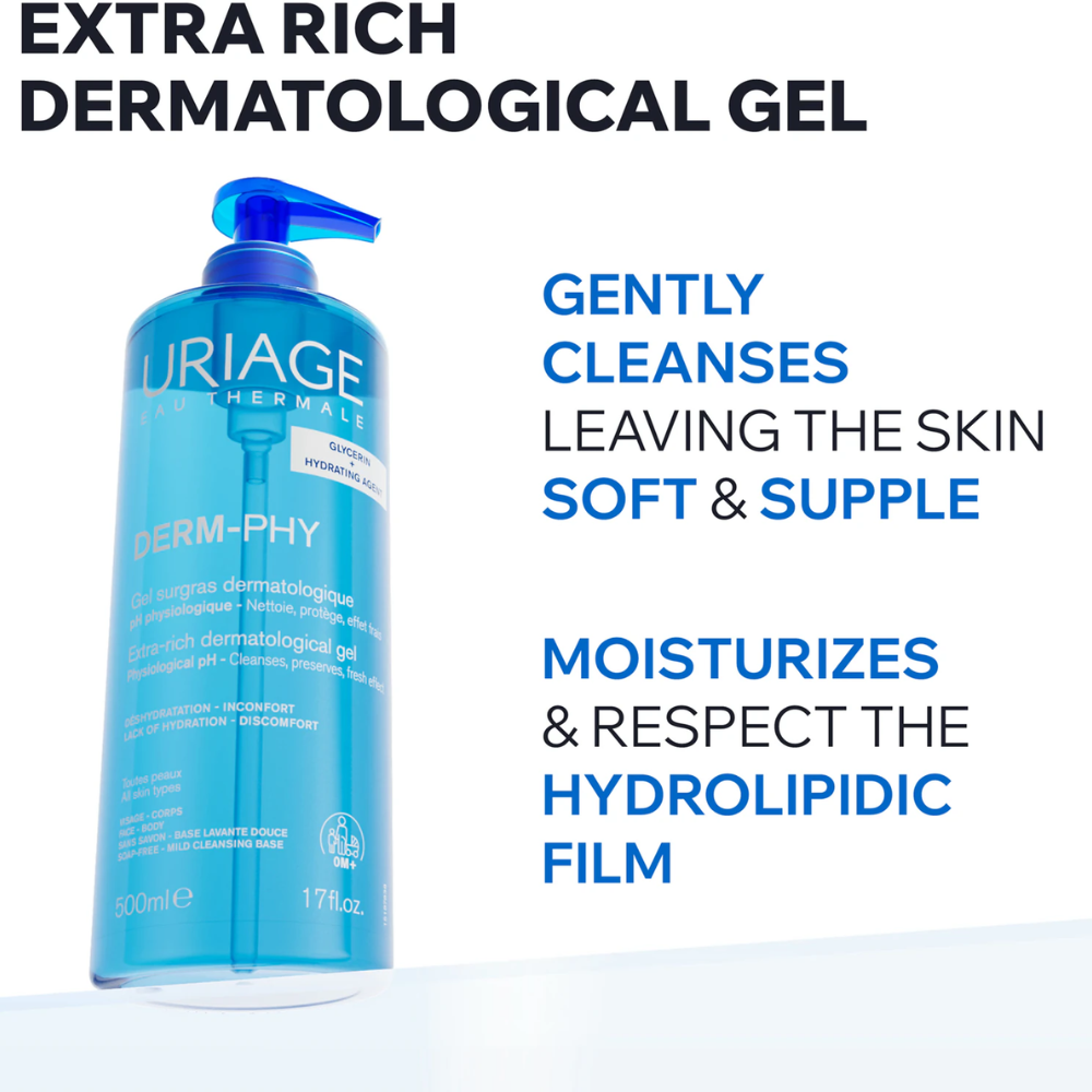 Uriage Gel dermatológico extra rico sin jabón 1000mL