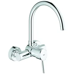 GROHE Concetto Einhand-Spültischarmatur, Wandmontage, Ausladung 280mm, schwenkbar, 32667001