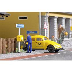 Busch 7887 H0 PKW Modell Volkswagen Käfer mit Postmann und Briefkasten
