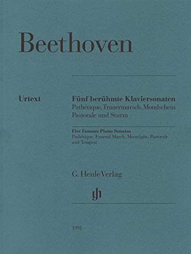 Beethoven, Ludwig Van - Fünf berühmte Klaviersonaten: Pathétique, Trauermarsch, Mondschein, Pastorale und Sturm - Preis vom 11.10.2026 03:10:56 h
