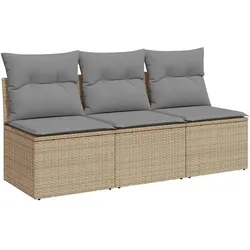 vidaXL, Gartenlounge, Saranen (3x Mittelteil)