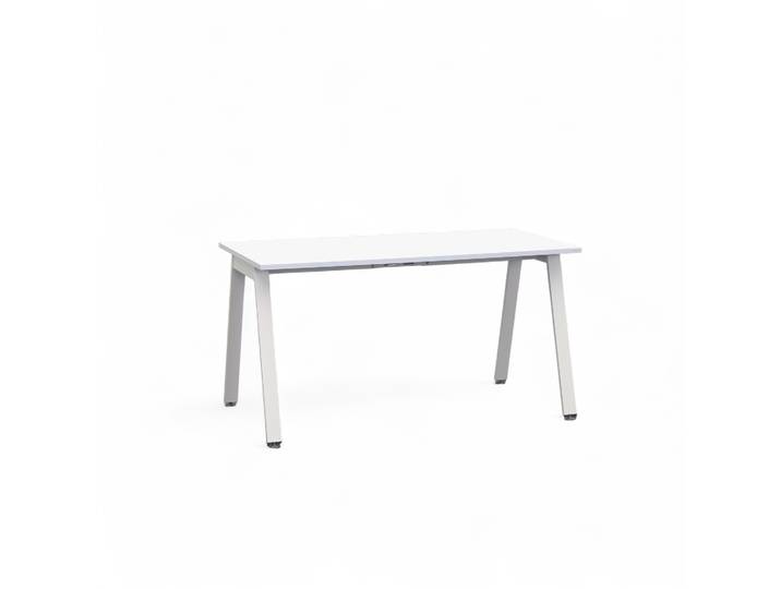 Bürotisch Tradingzone Sem 140x70 cm, Weiss/Weiss, Rechteckig, Neu, Tisch - Hochwertig & langlebig