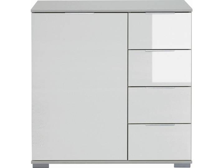 Kommode, Weiß, 81x83x41 cm, Holzwerkstoff, 4 Schubladen, Modern, Livetastic