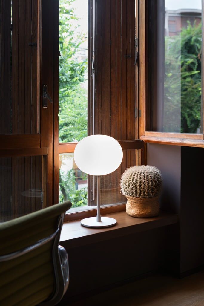 Flos Glo-Ball T1 Tischleuchte (silber) silber