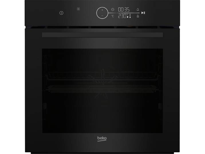 BEKO Pyrolyse Backofen BCBIM17400BMP, mit 1-fach-Teleskopauszug, Pyrolyse-Selbstreinigung, Mit AirFry knusprig frittieren im Ofen – ganz ohne zusätzliches Fett
