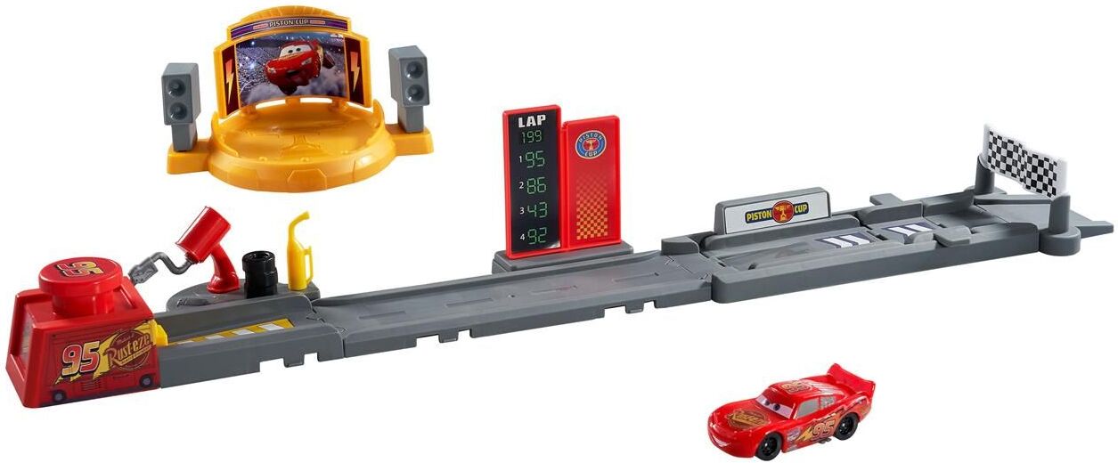 Mattel Disney: Cars Lightning McQueen - Piston Cup Launching Playset (JDJ02)