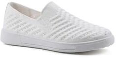 Women's White Mountain Courage Sneakers by White Mountain in White Fabric (Size 7 M)