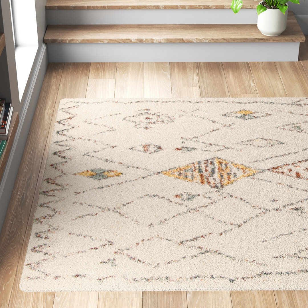 Langley Street Emrys Beige/Orange/Blue Rug Cream Rectangle 160 x 230cm