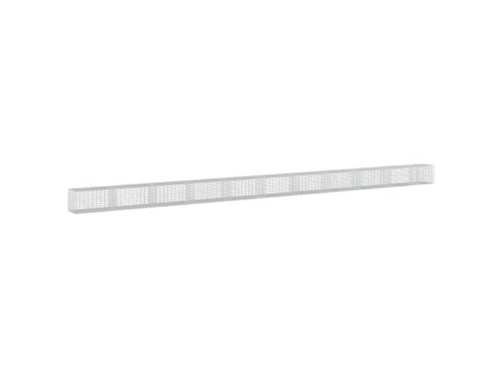 Verzinkter Stahl, 1050 x 50 x 50 cm, Maschenweite: 5 x 10 cm, Draht 3,5 mm Korb, verzinkter Stahl, Draht 3,5 mm, Maschen 5 x 10 cm, Haken und Clips, Outdoor, Garten, Wand, Landschaftsbau, Heimwerker