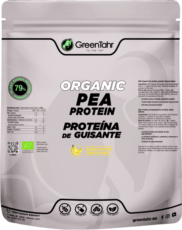 Greentahr Pea Protein Banana Flavor 750 gr Eco