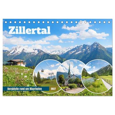 Zillertal - Bergidylle rund um Mayrhofen 2027 (Tischkalender 2027 DIN A5 quer), CALVENDO Monatskalender