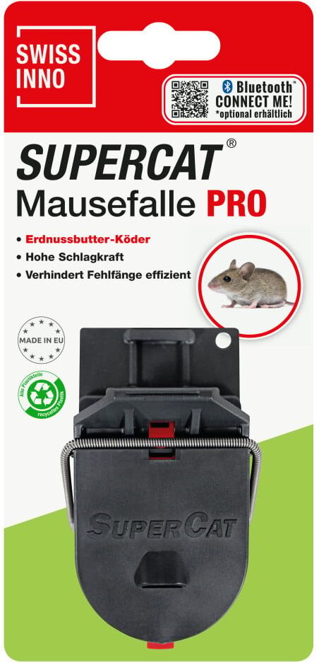 Swissinno Mausefalle PRO SuperCat inkl. Erdnussbutter-Köder