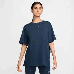 NIKE Damen T-Shirts/Tanks ku.Arm Da Nike Sportswear Essential Women's T, Größe L in Blau Blau