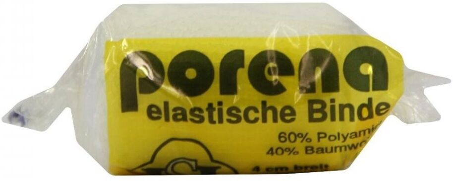 Porena elastische Mullbinde 4 cm weiss mit Cello