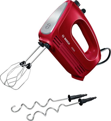 Bosch CleverMixx Handmixer 400W Rot, Edelstahl