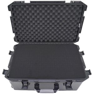 Sinora Transportkoffer 07146-33BK-C, abschließbar, Kunststoff, mit Rollen & Schaumstoff, wasserdicht (IP67), 71,5x33,5x46cm
