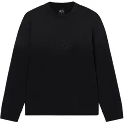 A|X Armani Exchange für Herren. XM001767AF20169UC001 Sweatshirt Logo-Stickerei schwarz (XS), Lässig, Baumwolle, Kurzarm
