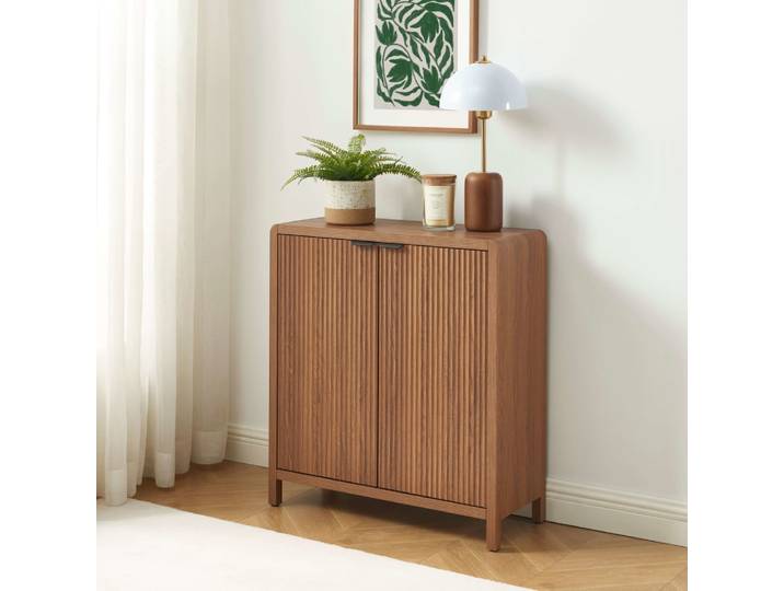 Buffet effet noyer 2 portes 75cm