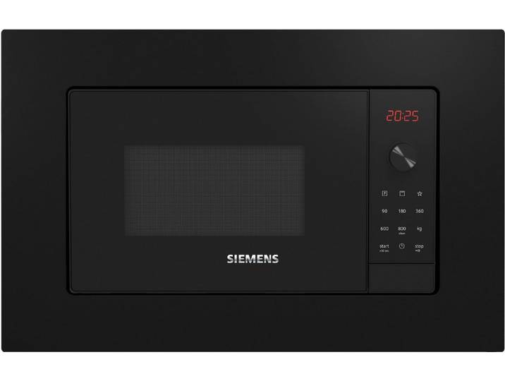 SIEMENS Einbau-Mikrowelle BE623LMB3, Grill, Mikrowelle, 20 l, Leichte humidClean Plus-Reinigung & perfekte Grillbräunung