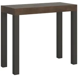 Itamoby Ausziehbare Konsole 90x40/300 cm Everyday Gestell Walnuss-Anthrazit