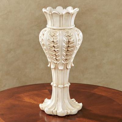Touch of Class Acassia Decorative Vase Antique White , Antique White