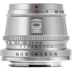 TTArtisan 35mm f/1.4 Fujifilm FX (Fujifilm X, APS-C / DX), Objektiv, Silber