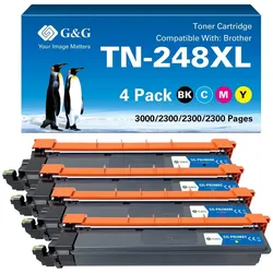 G&G, Toner, Toner kompatibel mit Brother TN248XL CMYK
