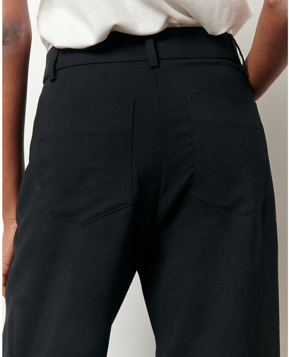SESSUN Pantalon large taille haute