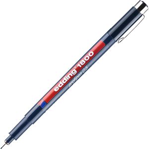 Edding Fineliner 1800 profipen 0.5, grün, Strichbreite 0,5 mm, wasserfest