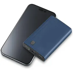 Cellularline CELLULAR L& CLL PB DISPLAY 10000 BL (10000 mAh, 20 W), Powerbank, Blau