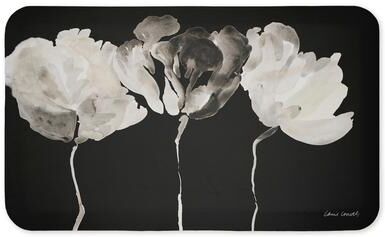 "Stupell Trio in Light on Black Printed Anti-Fatigue Floor Mat, design by Lanie Loreth, 30""x18"""