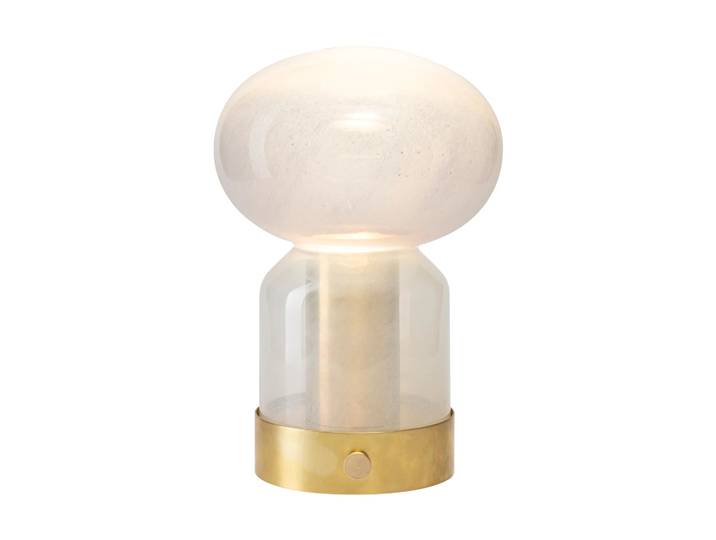 Örsjö Belysning Lampe de table portable Essence Misty Laiton-verre