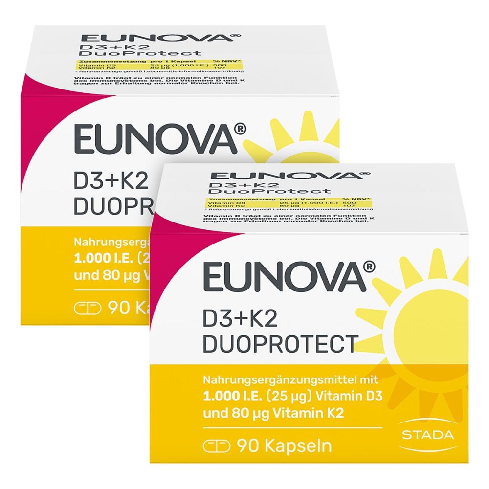 STADA Consumer Health Deutschland GmbH Eunova DuoProtect Vitamin D3+K2 1000IE/80UG 15436766
