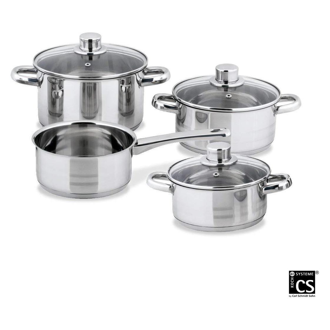 Carl Schmidt Sohn Edelstahl Topfset, 7-teilig (B017WQ80GK)