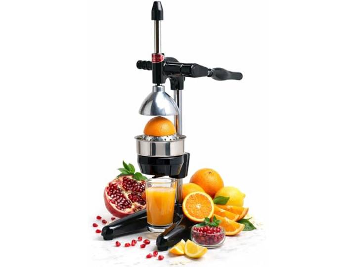CanCan Professionelle Hand Saftpresse Zitruspresse Orangenpresse Granatapfelpresse Fruchtpresse Schwarz