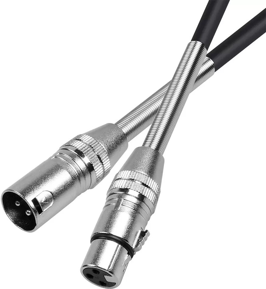 INF XLR-Stecker auf Buchse Mikrofonkabel - Symmetrisches Audiokabel für Mischpult, Verstärker, Lautsprecher und Mikrofon 1,5 m